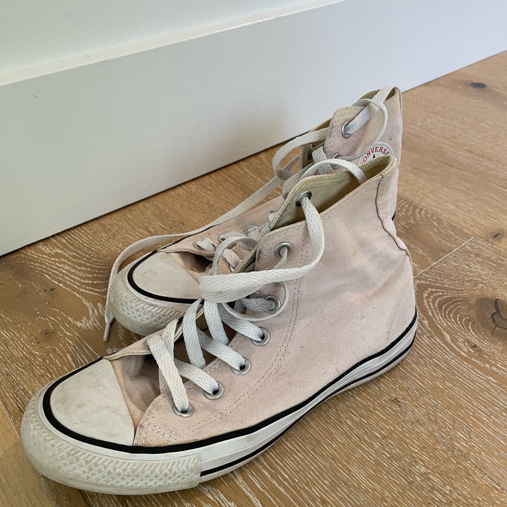 Converse Light Pink Canvas High-Tops